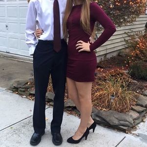 LONG SLEEVE MINI DRESS